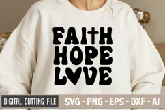 Faith Hope Love SVG File | Christian SVG | Religious SVG Product Image 2