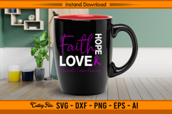 Faith Hope Love Awareness SVG Cutting Design File Product Image 2