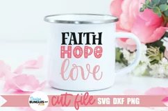 Christian Valentine sublimation shown on a white mug