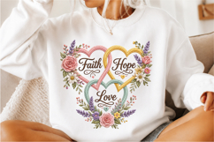 Faith Hope Love PNG Design Product Image 3