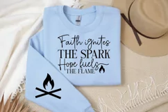 Faith Ignites The Spark Sleeve SVG, Christian SVG Design Product Image 2