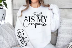Faith Is My Compass Sleeve SVG, Christian SVG Design Product Image 3