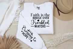 Faith Is The Bridge Over Sleeve SVG, Christian SVG Design Product Image 2