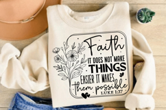 Faith It Does Not Make Things, Christian SVG Design Product Image 2