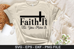 Faith Christian SVG Design -Be still and know that i am god Product Image 4