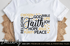 Faith Word Cloud SVG Jesus Bible Chosen Christian Subway Art Product Image 1