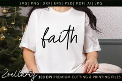 FAITH SVG Christian Quote SVG Jesus Cross Hope Bible Verse Product Image 3