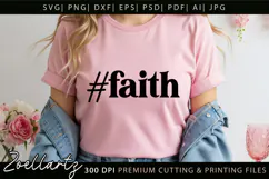 Jesus Faith Christian Quote SVG Cut Files Bible Cross SVG Product Image 2