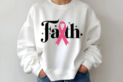 Faith SVG | Breast Cancer Awareness SVG Product Image 2