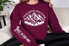 Faith Moves Mountains SVG Design Product Image 2