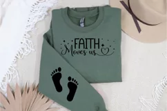 Faith Moves Us Sleeve SVG, Christian Sleeve SVG Product Image 3