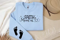 Faith Moves Us Sleeve SVG, Christian Sleeve SVG Product Image 2