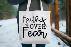 Faith Over Fear SVG, Christian SVG Design Product Image 3