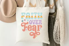 Faith Over Fear SVG, Christian SVG Design Product Image 3