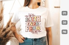 Faith Over Fear PNG Sublimation Design