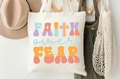 Faith Over Fear SVG, Christian SVG Design Product Image 3