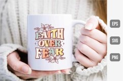 Faith Over Fear PNG Sublimation Design