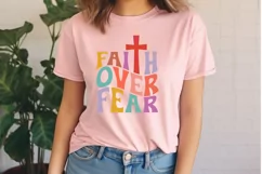 Faith Over Fear SVG ,Christmas SVG Design Product Image 2