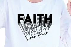 Faith Over Fear Stacked Font SVG, Motivational Quotes SVG Product Image 2