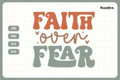 Christian Quotes SVG | Faith Over Fear Product Image 3