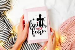 Faith Over Fear SVG | Religious Easter SVG | Inspirational Product Image 2