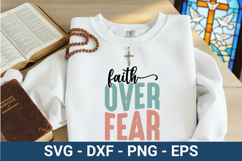 Faith Over Fear - Christian SVG Design Product Image 1