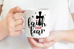 Faith Over Fear SVG | Religious Easter SVG | Inspirational Product Image 3