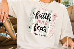 Faith Over Fear PNG, Isaiah 41 10 Sublimation Design Product Image 2