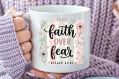 Faith Over Fear PNG, Isaiah 41 10 Sublimation Design Product Image 5