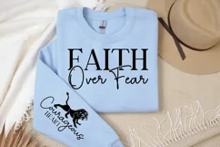 Faith Over Fear Sleeve SVG, Christian SVG Design Product Image 2