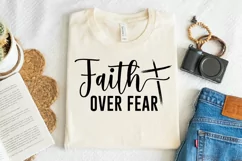 Faith Over Fear SVG, Christian SVG Design Product Image 3