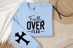 Faith Over Fear Sleeve SVG, Christian SVG Design Product Image 2