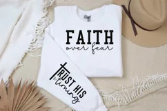 Faith Over Fear Sleeve SVG, Christian SVG Design Product Image 2