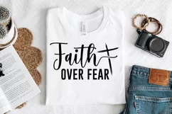 Faith Over Fear SVG, Christian SVG Design Product Image 2