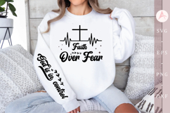 Faith Over Fear Sleeve SVG, Christian Sleeve SVG Product Image 1