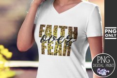 Faith Over Fear | Leopard Print Faith Png File Product Image 1