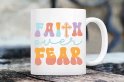 Faith Over Fear SVG, Christian SVG Design Product Image 2