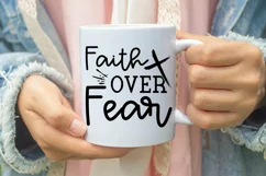 Faith Over Fear SVG, Christian SVG Design Product Image 2