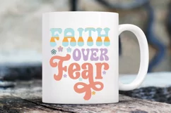 Faith Over Fear SVG, Christian SVG Design Product Image 2