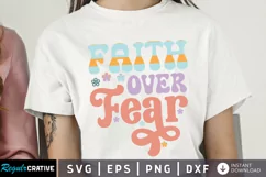 Faith Over Fear SVG, Christian SVG Design Product Image 1