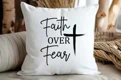 Faith Over Fear SVG, Christian SVG Design Product Image 2