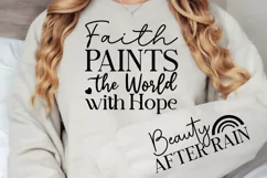 Faith Paints The World Sleeve SVG, Christian SVG Design Product Image 2