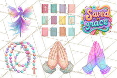 Christian Clipart PNG, Faith Icons for Devotional Art Product Image 3