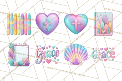Christian Clipart PNG, Faith Icons for Devotional Art Product Image 6