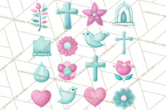 Christian Clipart PNG, Faith Icons for Devotional Art Product Image 3