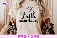 Faith Can Move Mountains Svg, Bible Quote SVG Product Image 8