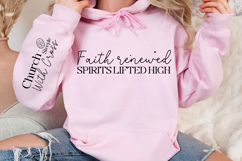 Faith renewed spirits lifted high Sleeve SVG Product Image 2