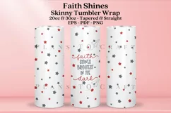 faith shines bible verse skinny tumbler sublimation wrap with high resolution and transparant background are for 20oz and 30oz skinny tumbler