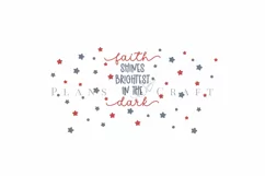 Faith Shines bible verse starbucks 16oz hot cup tumbler wrap svg presized template for tumbler grande suitable for cricut and silhouette