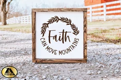 Faith SVG Christian Quote SVG Faith Can Move Mountains SVG Product Image 8